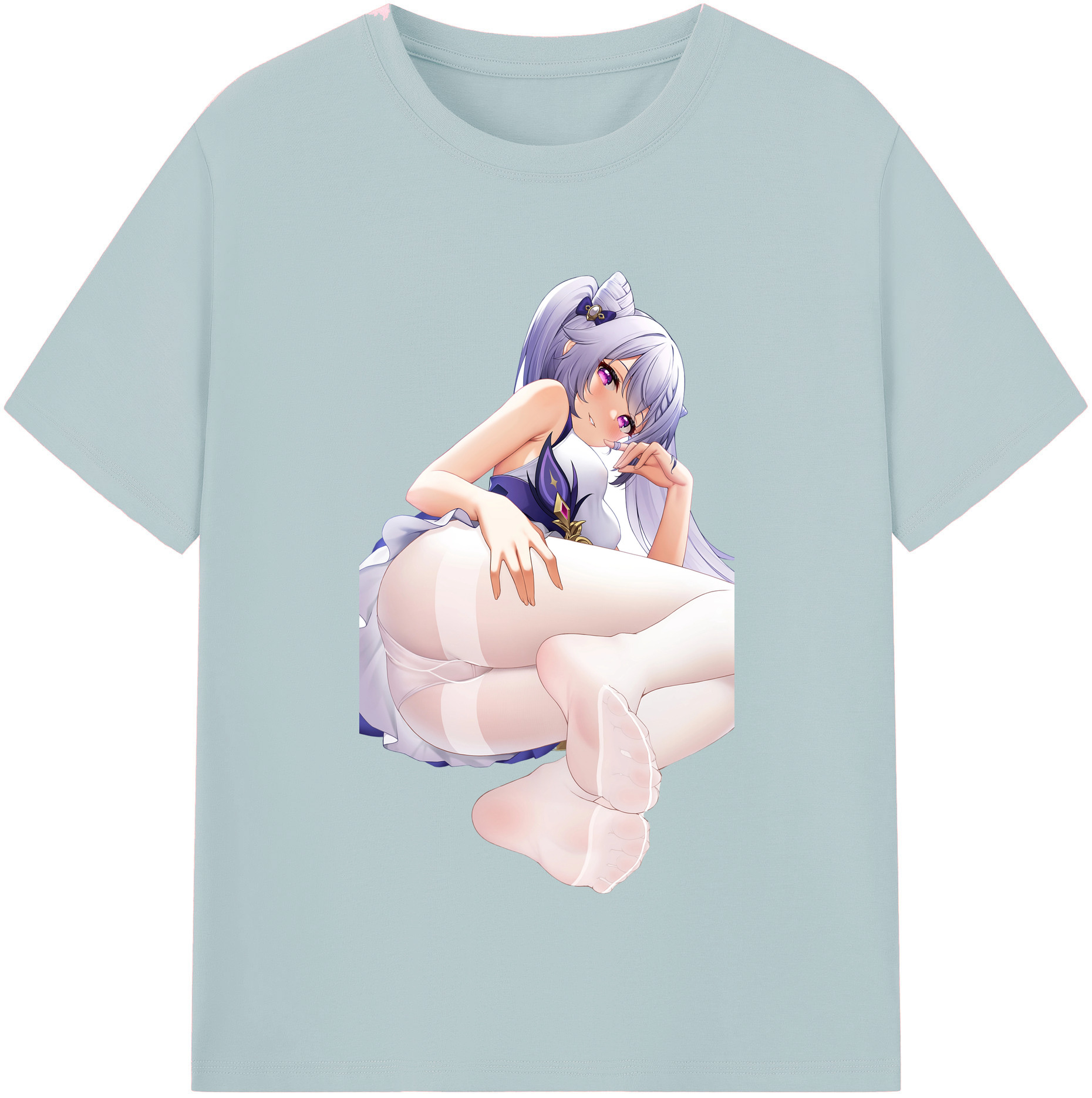 げんし神 刻晴 こくせい genshin Kokusei 綿100％半袖Tシャツ（フロントプリント）